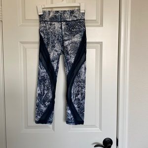 Lululemon leggings.  Size 4.  Shear detailing.
